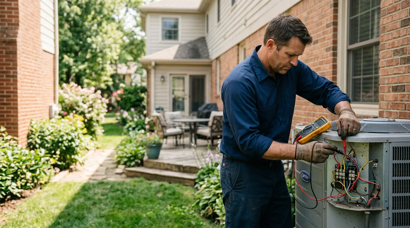 HVAC technician working near Strandquist, MN